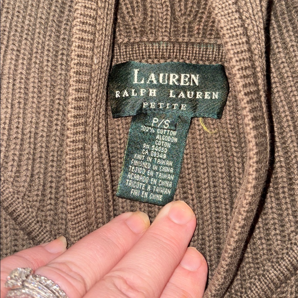 Ralph Lauren woman’s zip up sweater - petite small - Picture 2 of 6